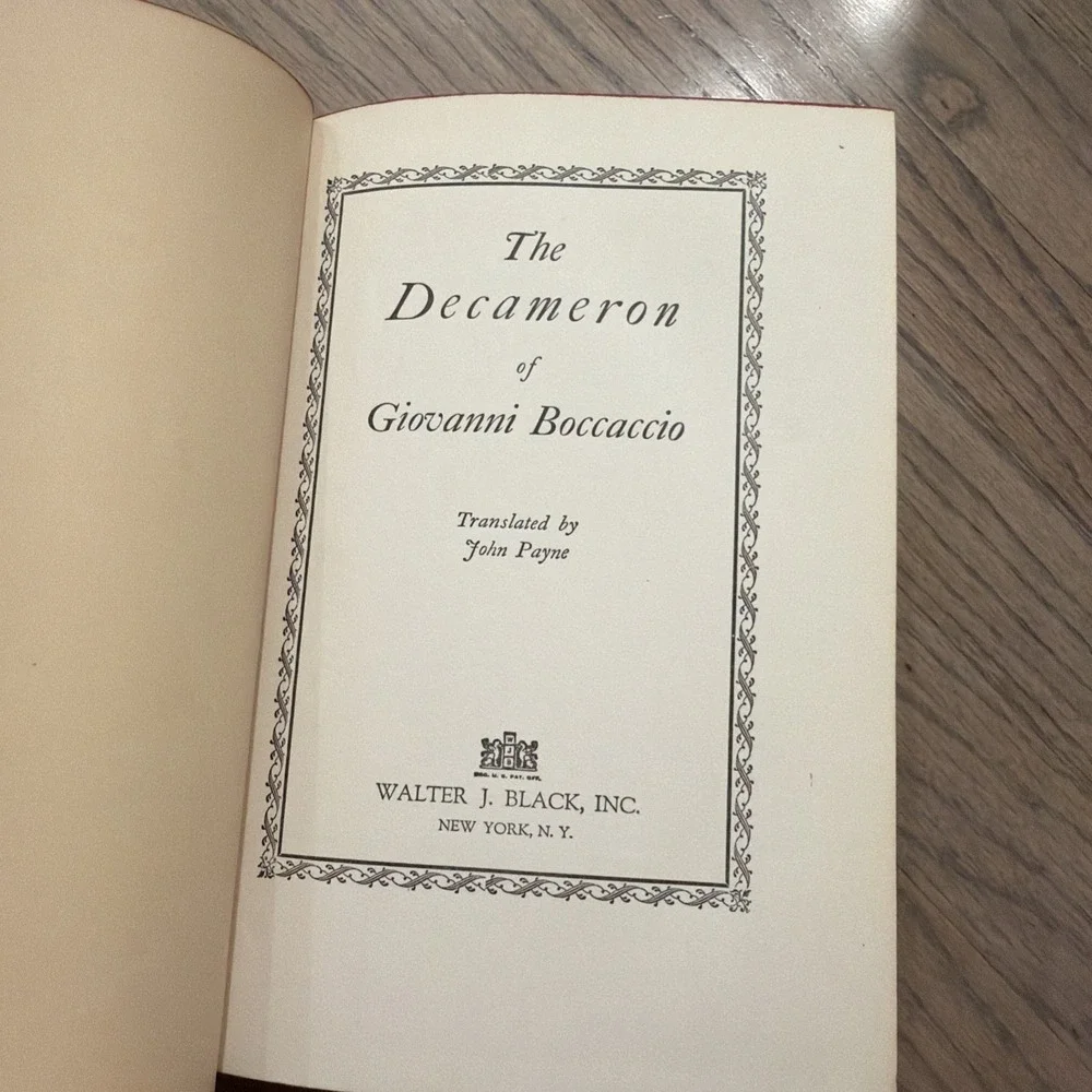 Collected Works Of Giovanni Boccaccio Hardcover Leather Bound